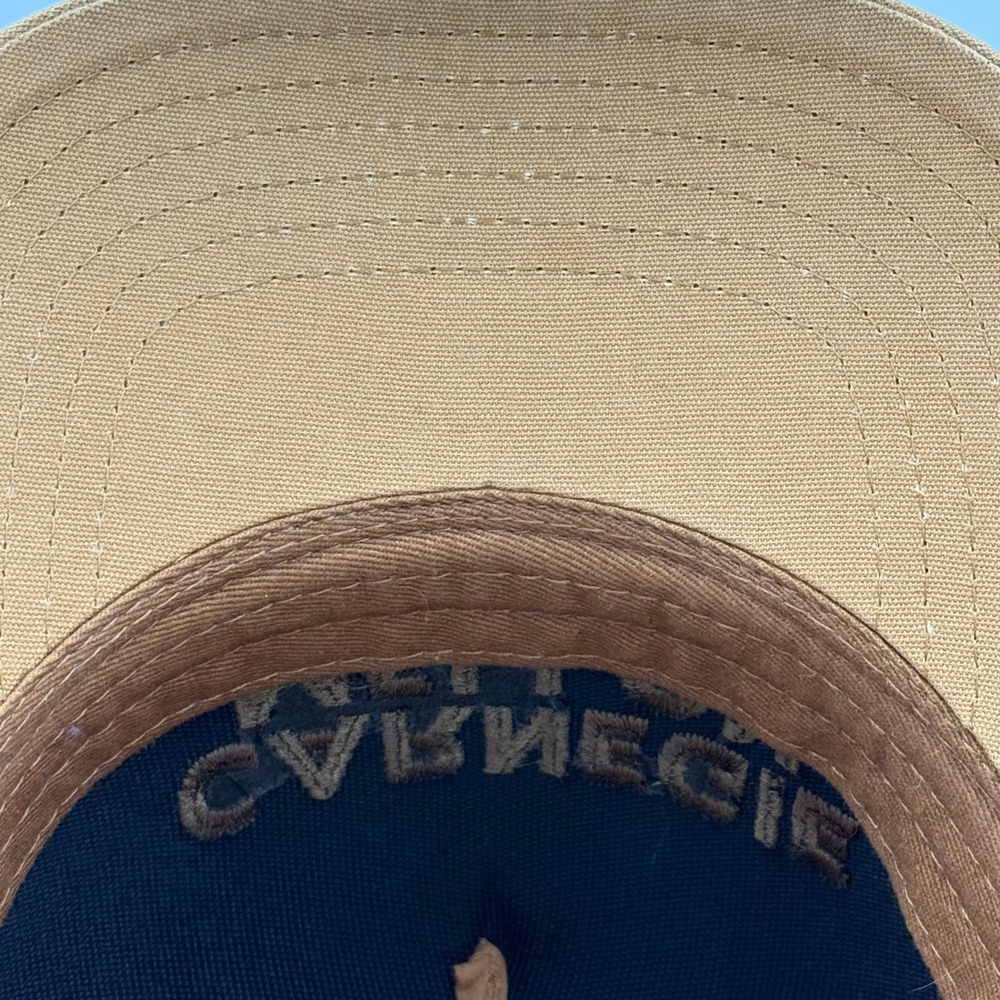 Richardson Style 336 Carnegie Mellon Snapback Hat Brown Duck Cloth Mens Cap - Picture 6 of 6